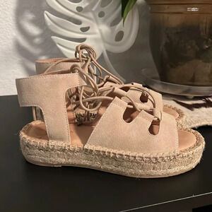 Sedona Ghillie Espadrille Sandal. Size 5